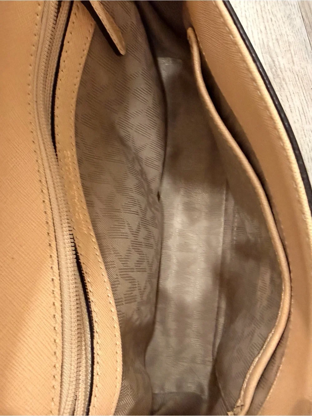 Michael Kors Tan & Blush Top-Handle Satchel